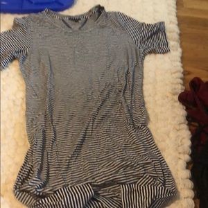 Theory striped t shirt dress